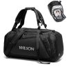 Oxford men's gym duffel bag with separate shoe compartment