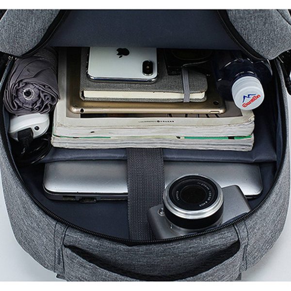 Oxford Business Men's Backpack With Charging Port