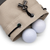 Bucket Waist Design Golf Ball Drawstring Pouch