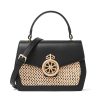 Genuine Leather woven cross-body bag