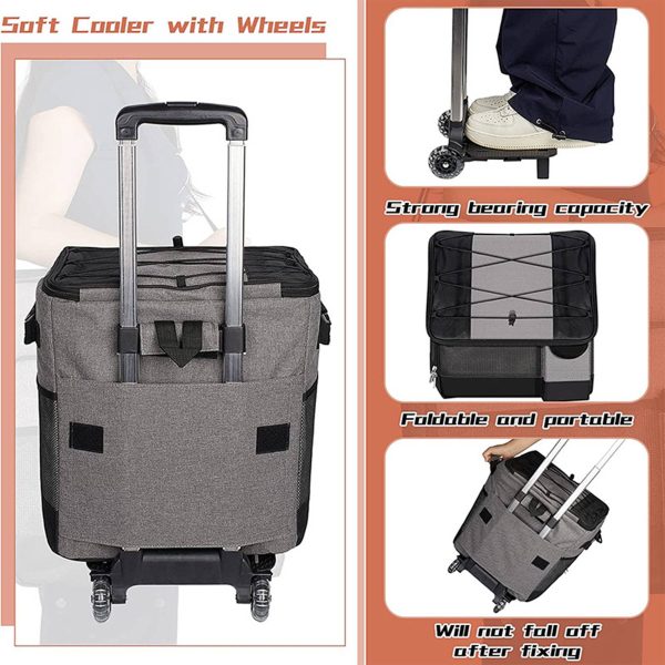 Oxford Large capacity waterproof wheeled insulation bag