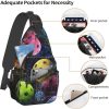 Men'S Nylon Multi-Compartment Crossbody Chest Bag