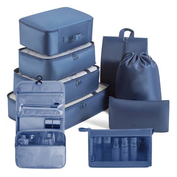 Packing Cubes - 9 PCS Travel Luggage Organizers Bag Set