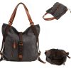 Canvas Multifunctional Shoulder Bucket Backpack