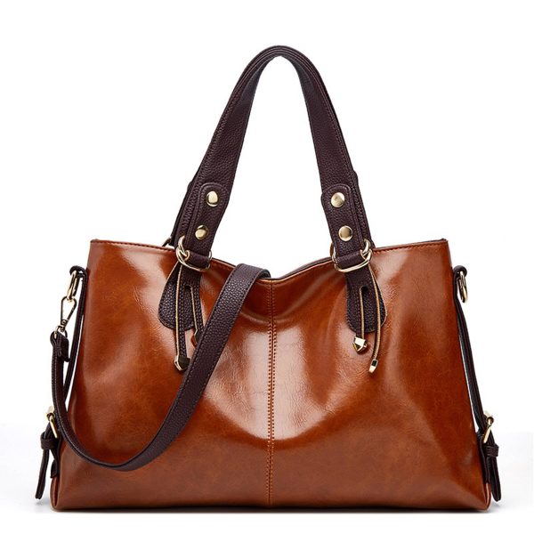PU Large Capacity Tote Crossbody Bag