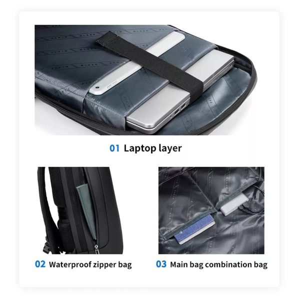 Oxford Anti-Theft Travel Backpack with USB Charging Port