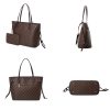 Pvc Check Waterproof Tote Bag For Women