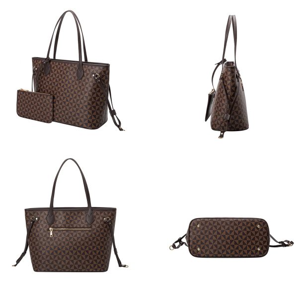 Pvc Check Waterproof Tote Bag For Women