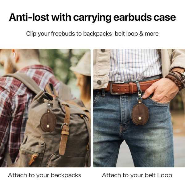 Genuine Leather Bluetooth headset drop protection case