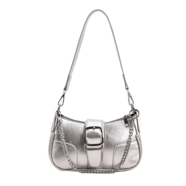 PU large capacity single shoulder square women's tote bag