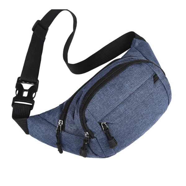 Nylon Fanny Bag With 4 Pockets