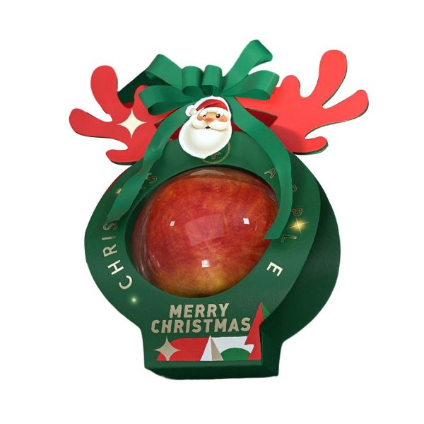 Transparent Festive Christmas Candy Packaging Handle Box