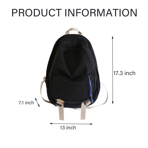 Campus Backpack Large Capacity Travel Daypack For Women