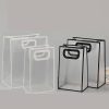 Pvc customized transparent handbag shopping bag