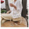 Jute Big Capacity Travel Tote Purse Woven Straw Hobo Bag