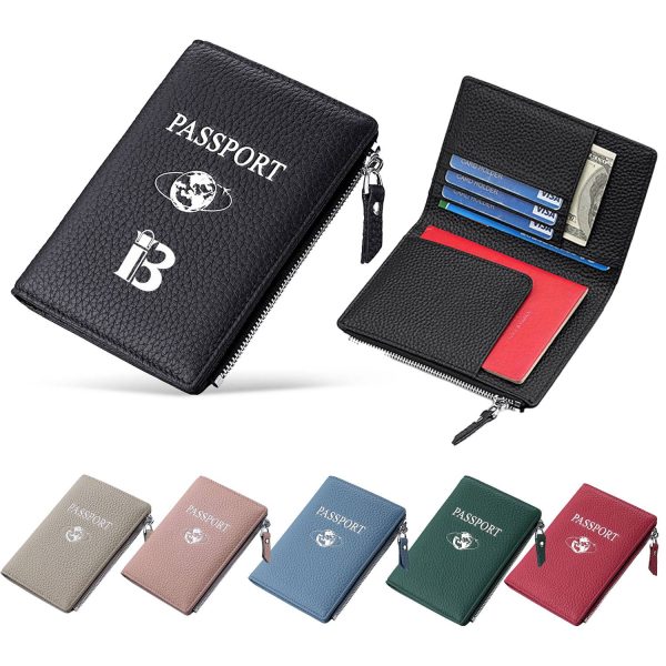 RFID-Blocking Leather Travel Wallet & Passport Holder