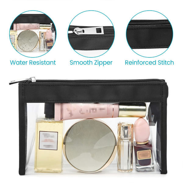 Clear Cosmetics Bag for Vacation