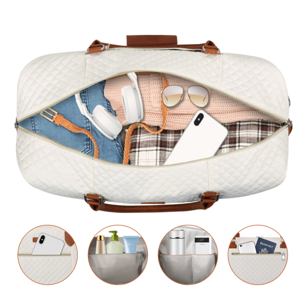 Oxford Large Weekender Overnight Duffel Bag Set