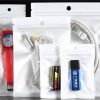 Clear Lock Printed Bags Pockets With Hang Hole
