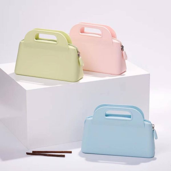 Silicone handbag makeup bag