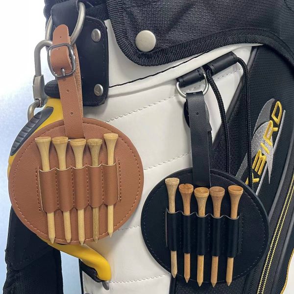 PU Leather Golf Tee Bag