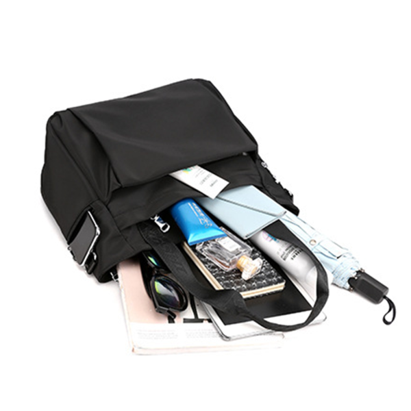 Large capacity nylon hand crossbody bag