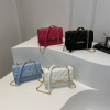 Stylish Geometric Embroidery Faux Leather Shoulder Bag