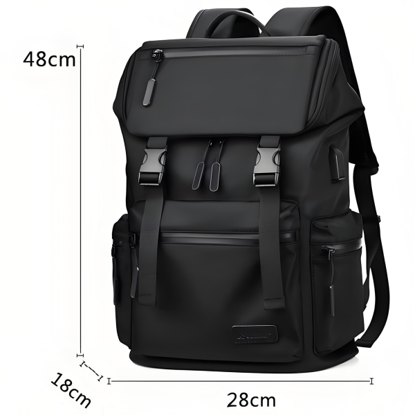 Korean-Style Oxford Cloth Large-Capacity Laptop Backpack