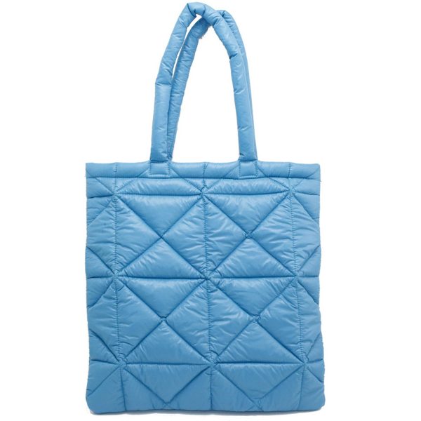 Nylon Simple puff down tote bag