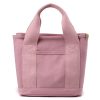 Canvas Small Tote Bag Handbag with Zipper