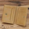 Small RFID Card Wallet Slim PU Leather Business