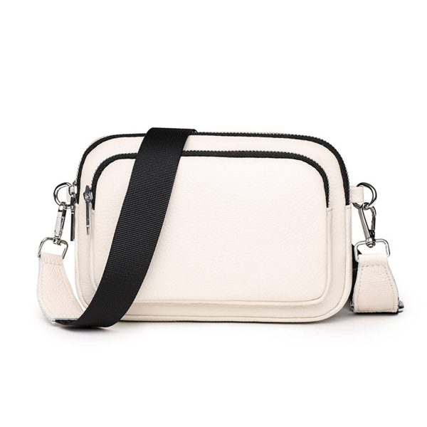 Genuine Leather Double layer Shoulder Crossbody Bag