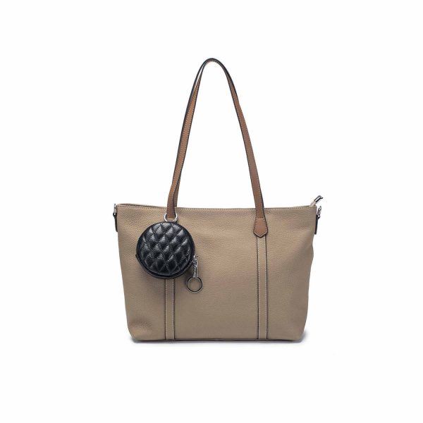 Round Coin Purse With Keychain