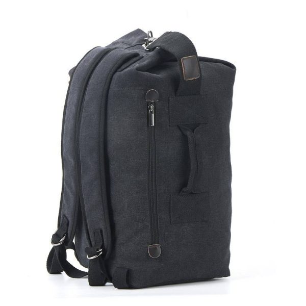 Duffel Bag Top Load Double Strap Canvas Backpack