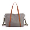 Leather Nylon Shoulder Crossbody Bag