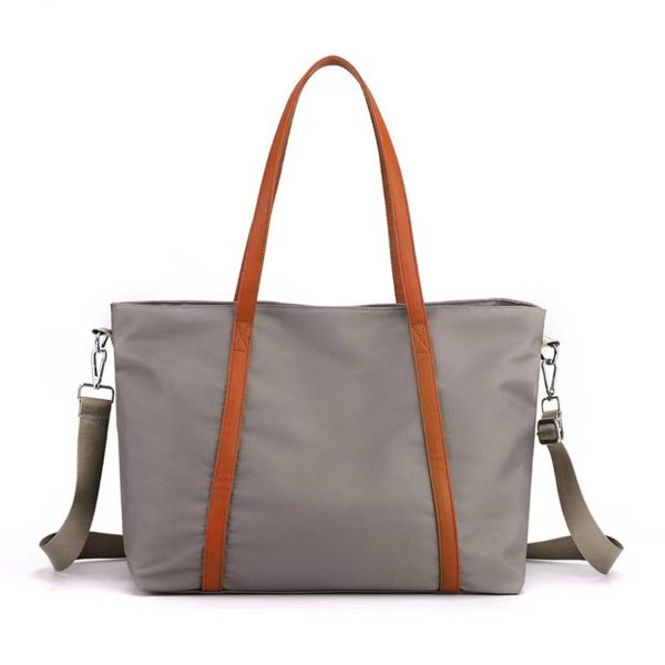 Leather Nylon Shoulder Crossbody Bag