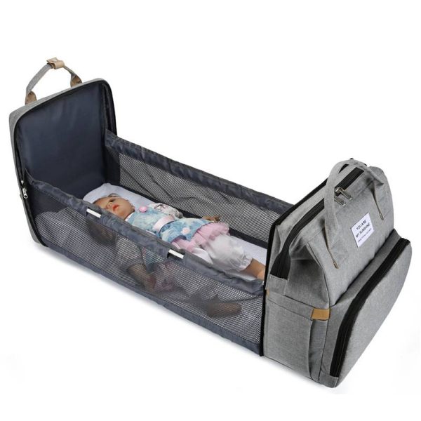 Oxford Large Capacity Folding Mommy Bag Backpack