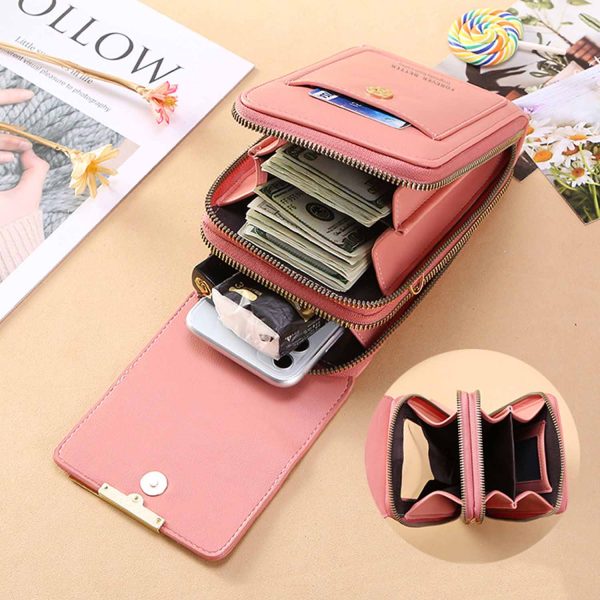 Crossbody touchscreen phone bag