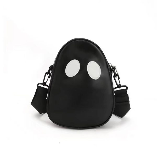 PU Leather Ghost Face Crossbody Bag