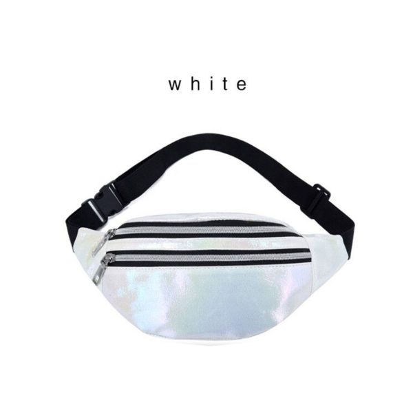 PU Leather Laser crossbody waist bag Fanny Pack