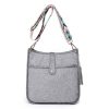 PU Leather Plush Crossbody Bags Fit for Women in Winter