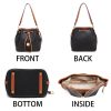 PU Large capacity cross-body bucket bag