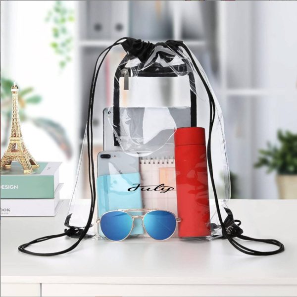 Travel Waterproof Clear Drawstring Bag