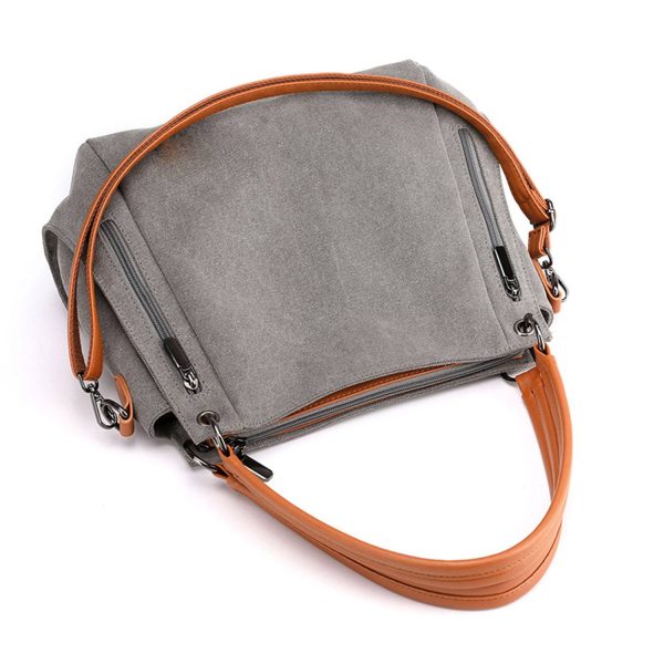 Large Capacity Simple Canvas Crossbody Bag
