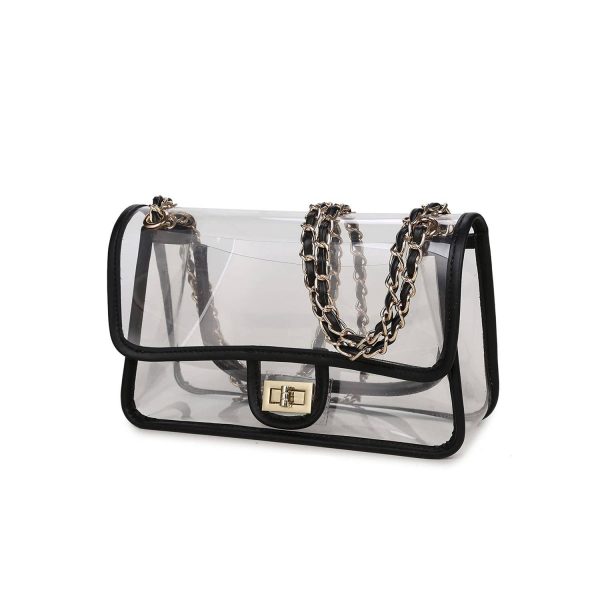 PVC Clear Purse Handbag with Chain