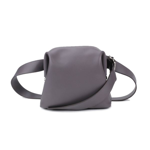 Genuine Leather one-shoulder mini handle cross-body bag