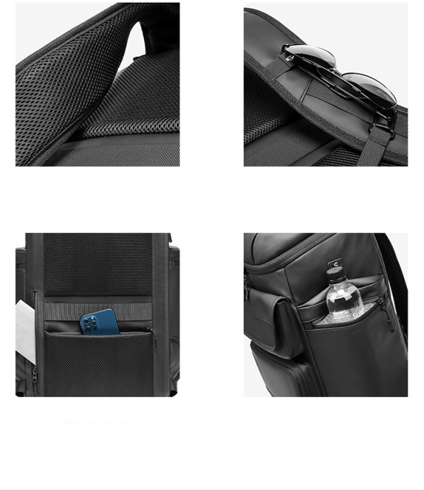 Gym backpack with shoe compartment for men