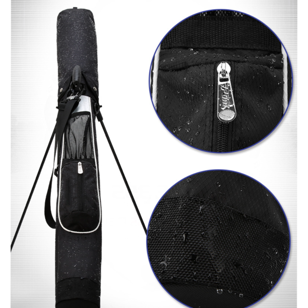 Golf bag with holder