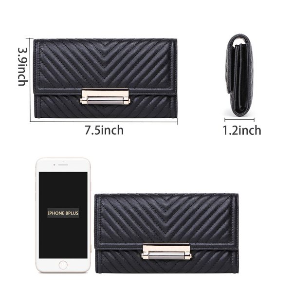 Genuine Leather Embroidered Multifunctional Wallet