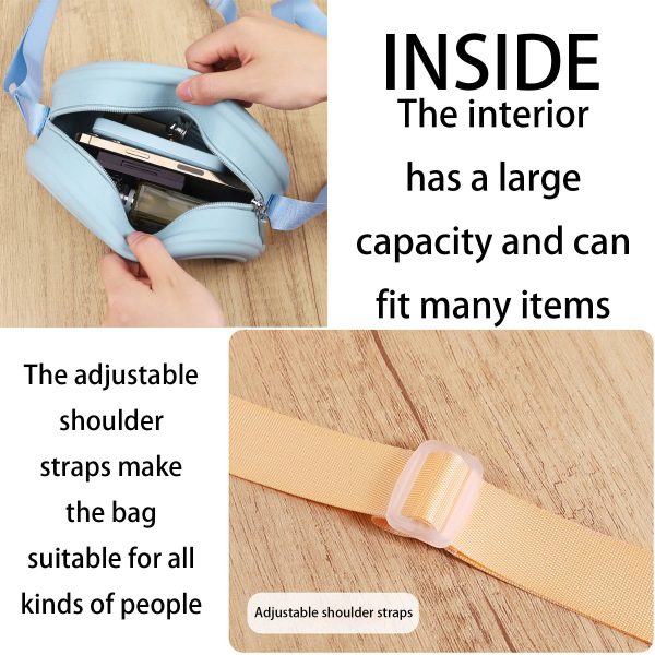 Silicone Pocket cosmetics storage purse bag